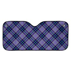 Purple Plaid Tartan 1 Diagonal Car Windshield Sunshade by dressshop