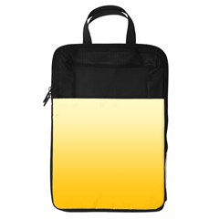 Cream Yellow To Amber Orange Linear Gradient Foldable Shoe Storage Bag by GradientsOmbre