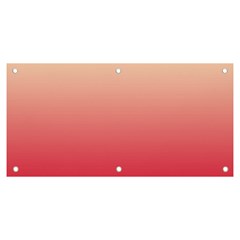 Cream Yellow To Crimson Red Linear Gradient Banner And Sign 6  X 3  by GradientsOmbre