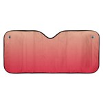 Cream Yellow To Crimson Red Linear Gradient Car Windshield Sunshade Front