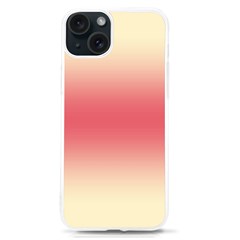 Cream Yellow To Crimson Red Bilinear Gradient Iphone 15 Tpu Uv Print Case by GradientsOmbre