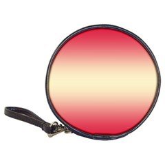 Crimson Red To Cream Yellow Bilinear Gradient Classic 20-cd Wallets by GradientsOmbre