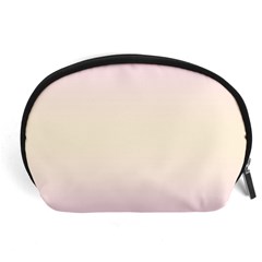 Pink Lace To Cream Yellow Bilinear Gradient Accessory Pouch (large) by GradientsOmbre