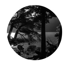 Los Alerces National Park Waterfront Landscape, Argentina002 Mini Round Pill Box (pack Of 3) by dflcprintsclothing