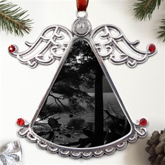 Los Alerces National Park Waterfront Landscape, Argentina002 Metal Angel With Crystal Ornament by dflcprintsclothing