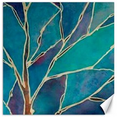 Aqua Batik, Abstract, Colorful Canvas 12  X 12  by kyorashop23