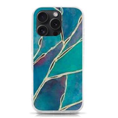 Aqua Batik, Abstract, Colorful Iphone 15 Pro Tpu Uv Print Case by kyorashop23