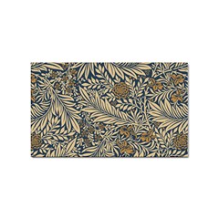 Brown Vintage Background Vintage Floral Pattern, Brown Sticker Rectangular (100 Pack) by kyorashop23