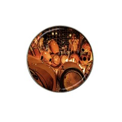 Candombe Drums Being Tempered, Montevideo, Uruguay Hat Clip Ball Marker (4 Pack) by dflcprintsclothing