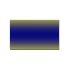Electric Yellow To Navy Blue Bilinear Gradient Sticker Rectangular (10 Pack) by GradientsOmbre
