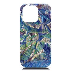 Blue Blend Iphone 16 Pro Max Black Uv Print Pc Hardshell Case by kaleidomarblingart