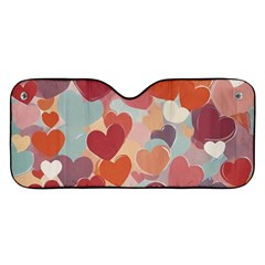 Valentines Day Hearts Romance Love Car Windshield Sunshade by Posterlux
