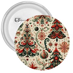 Christmas Tree Snow 3  Buttons by Bedest