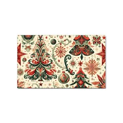 Christmas Tree Snow Sticker Rectangular (10 Pack) by Bedest