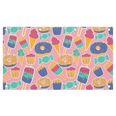 Ice Cream Donut Sweets Candie Banner And Sign 7  X 4  by Apenda