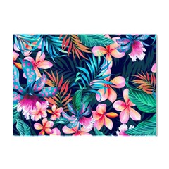 Hawaiian Flowers Hawaii Crystal Sticker (a4) by Cemarart