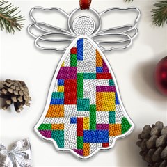 Colorful Bricks, Bricks, Colorful Metal Loving Angel Silver  by kyorashop23