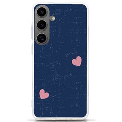 Corazones, Blue, Pattern Samsung Galaxy S24 Ultra 6 9 Inch Tpu Uv Case by kyorashop23