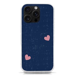 Corazones, Blue, Pattern Iphone 16 Pro Tpu Uv Print Case by kyorashop23