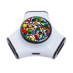 Falling Lego Bricks, Desenho, Fall, Games 3-port Usb Hub by kyorashop23