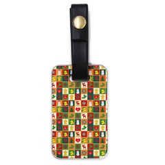 Template Christmas Pattern Luggage Tag (one Side) by Proyonanggan
