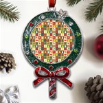 Template Christmas Pattern Metal X Mas Lollipop with Crystal Ornament Front