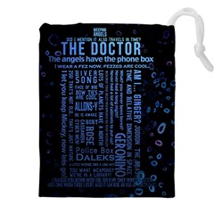 Doctor Who Tardis Drawstring Pouch (5xl) by Cemarart