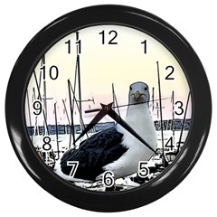 Fisherman?¯s Ward, San Francisco, Ca Wall Clock (black) by RiverRootz