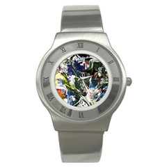 Snow In A City-1-1 Stainless Steel Watch by bestdesignintheworld