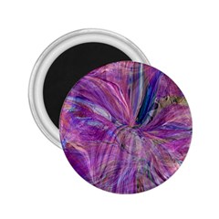 Pink On Magenta 2 25  Magnets by kaleidomarblingart