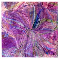 Pink On Magenta Wooden Puzzle Square by kaleidomarblingart