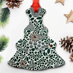 Retro Scandinavian Nordic Flowers Pattern 5 Ornament (christmas Tree)  by violetheavensky