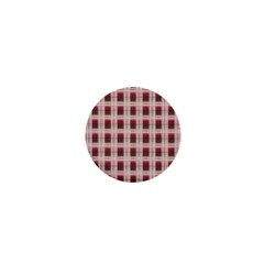 Retro 60s 50s Plaid Pattern 2 1  Mini Buttons by violetheavensky