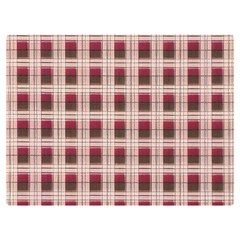 Retro 60s 50s Plaid Pattern 2 Premium Plush Fleece Blanket (extra Small) by violetheavensky