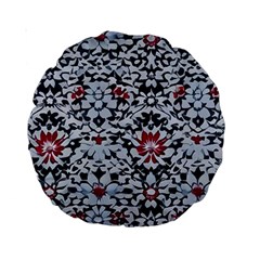 Gothic Leaf Pattern 6 Standard 15  Premium Round Cushions by violetheavensky