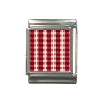 Retro 60s 50s Plaid Pattern 4 Italian Charm (13mm) Front