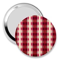 Retro 60s 50s Plaid Pattern 4 3  Handbag Mirrors by violetheavensky
