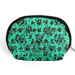 Mid Century Retro Floral 1970s 1960s Pattern 102 Accessory Pouch (Medium) Front