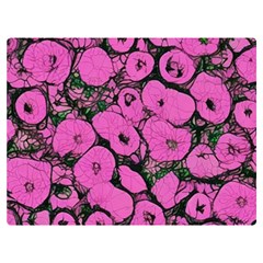 Mid Century Retro Floral 1970s 1960s Pattern 100 Premium Plush Fleece Blanket (extra Small) by violetheavensky