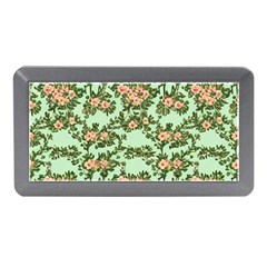 Retro 1880s Flowers Pattern 5 Memory Card Reader (mini) by violetheavensky