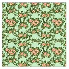 Retro 1880s Flowers Pattern 5 Square Satin Scarf (36  X 36 ) by violetheavensky
