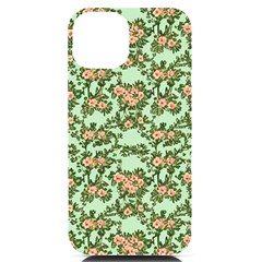 Retro 1880s Flowers Pattern 5 Iphone 14 Black Uv Print Pc Hardshell Case by violetheavensky