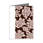 Mid Century Retro Floral 1970s 1960s Pattern 106 Mini Greeting Cards (Pkg of 8) Right