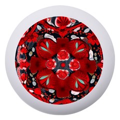 Mid Century Retro Floral 1970s 1960s Pattern 105 Dento Box With Mirror by violetheavensky