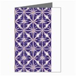 Royal Fractal Pattern 4 Greeting Cards (Pkg of 8) Left