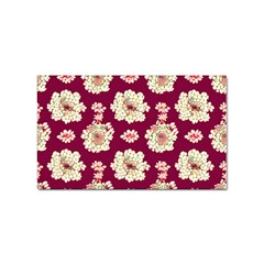 Retro 1880s Flowers Pattern Sticker Rectangular (100 Pack) by violetheavensky
