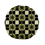 Royal Fractal Pattern Standard 15  Premium Round Cushions Back