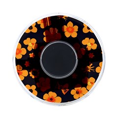 Retro 40s 50s Flowers Pattern Halloween On-the-go Memory Card Reader by violetheavensky