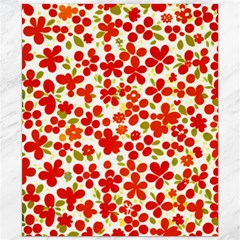 Mid Century Retro Floral 1970s 1960s Pattern 92 Canvas 20  X 24  by violetheavensky