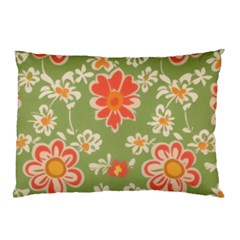 Retro 40s 50s Mexico Flowers Pattern 3 Pillow Case (two Sides) by violetheavensky